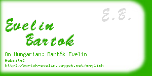 evelin bartok business card