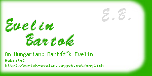 evelin bartok business card